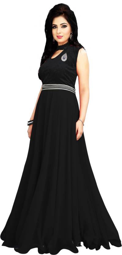 Black Shimmer Ball Gown